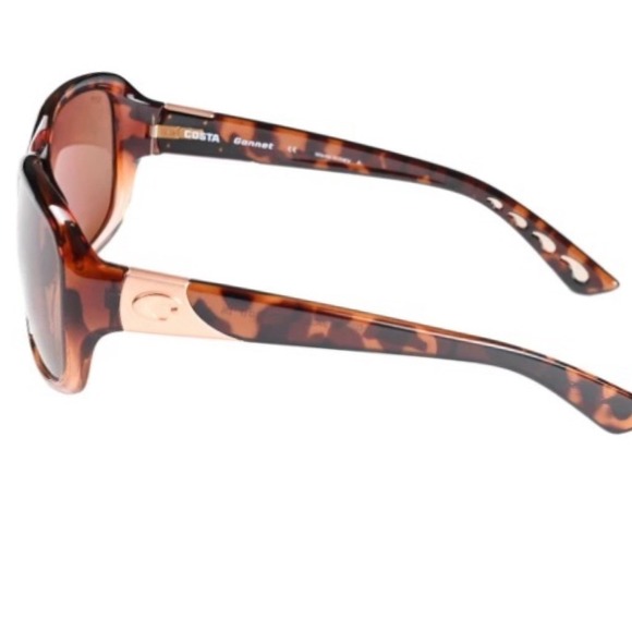 Costa Del Mar 6S9041 GANNET Sunglasses Brown Tortoise Ladies Oversized Shades - Picture 2 of 16